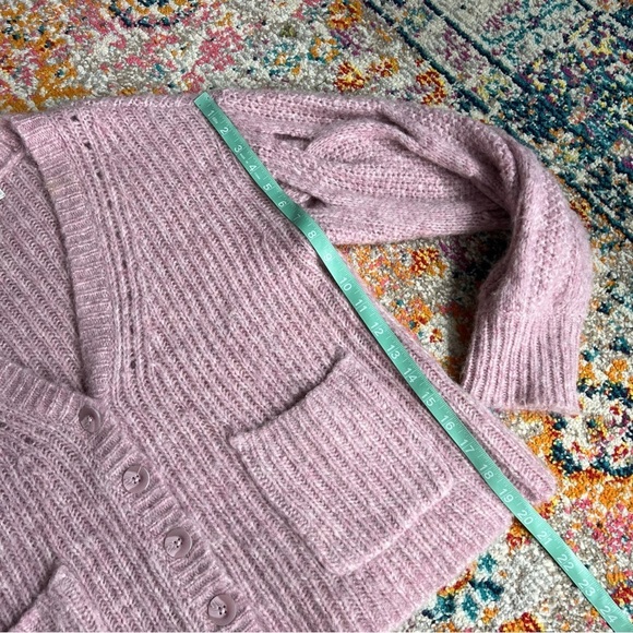 Jonathan Simkai Reagan Cardigan in Lilac Melange - Picture 15 of 16